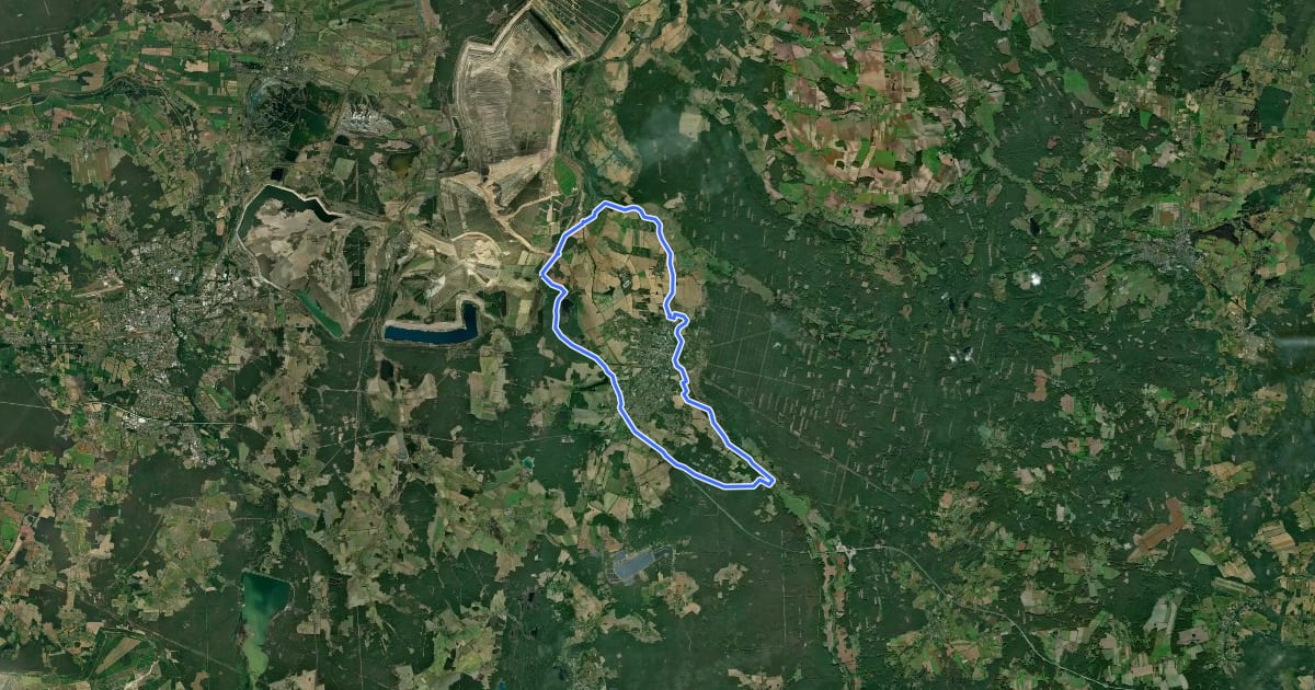 Маршрут Forster Rundwanderweg на спутниковом снимке