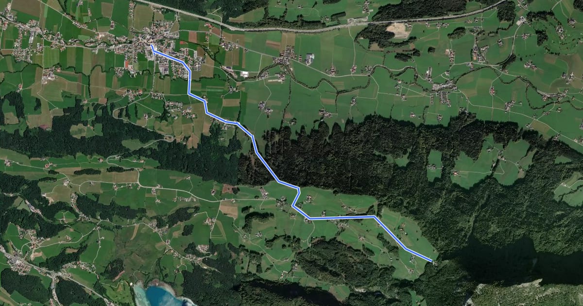 Маршрут Forsthaus Wartenfels Wanderweg на спутниковом снимке