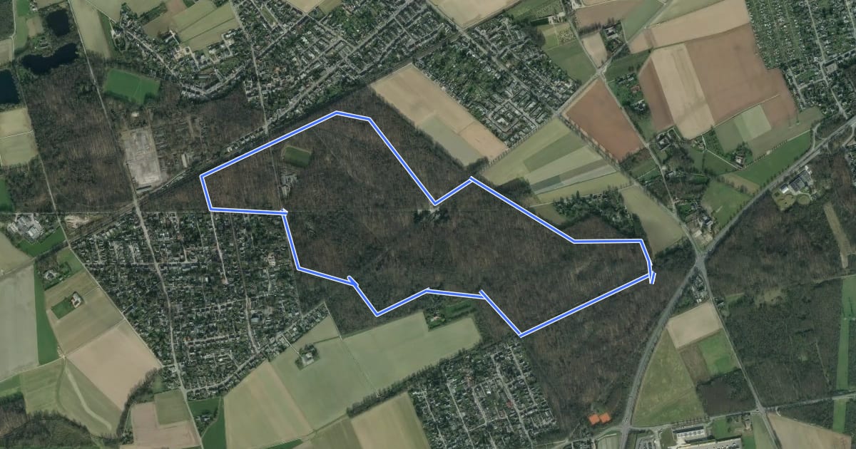 Маршрут Forstwald Rundweg A1 на спутниковом снимке