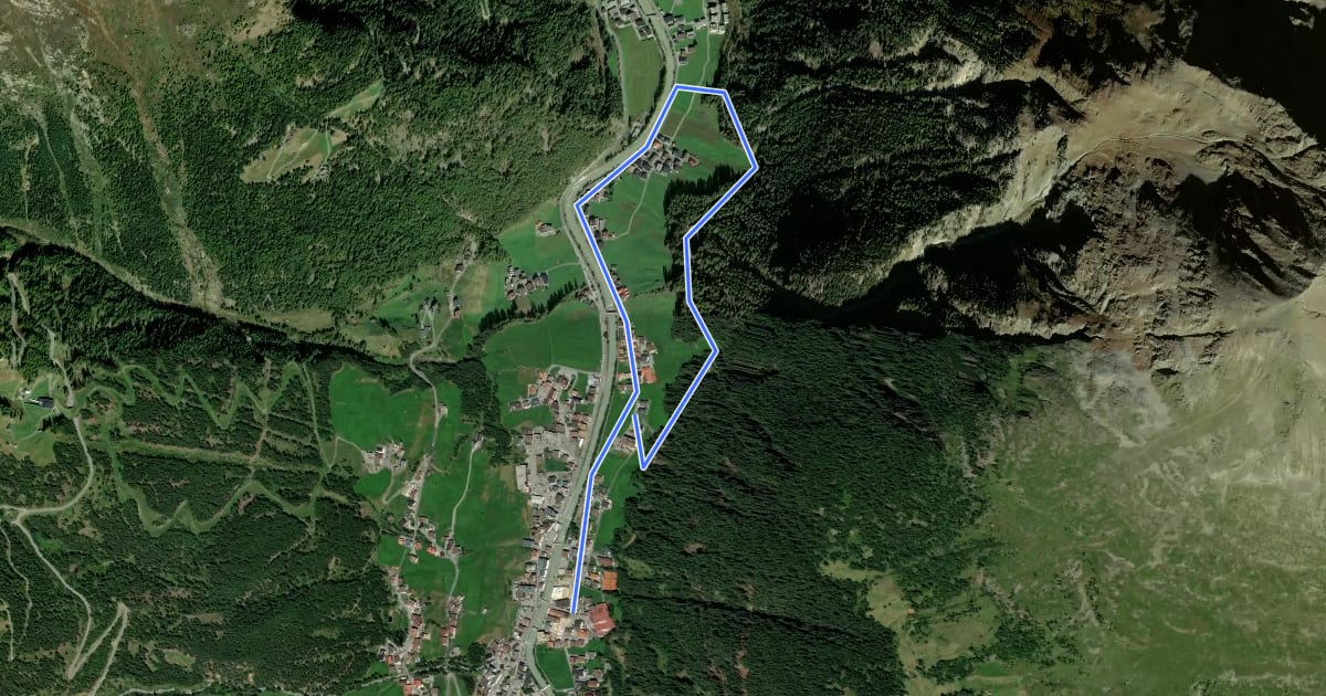 Маршрут Forstweg Rechenau на спутниковом снимке