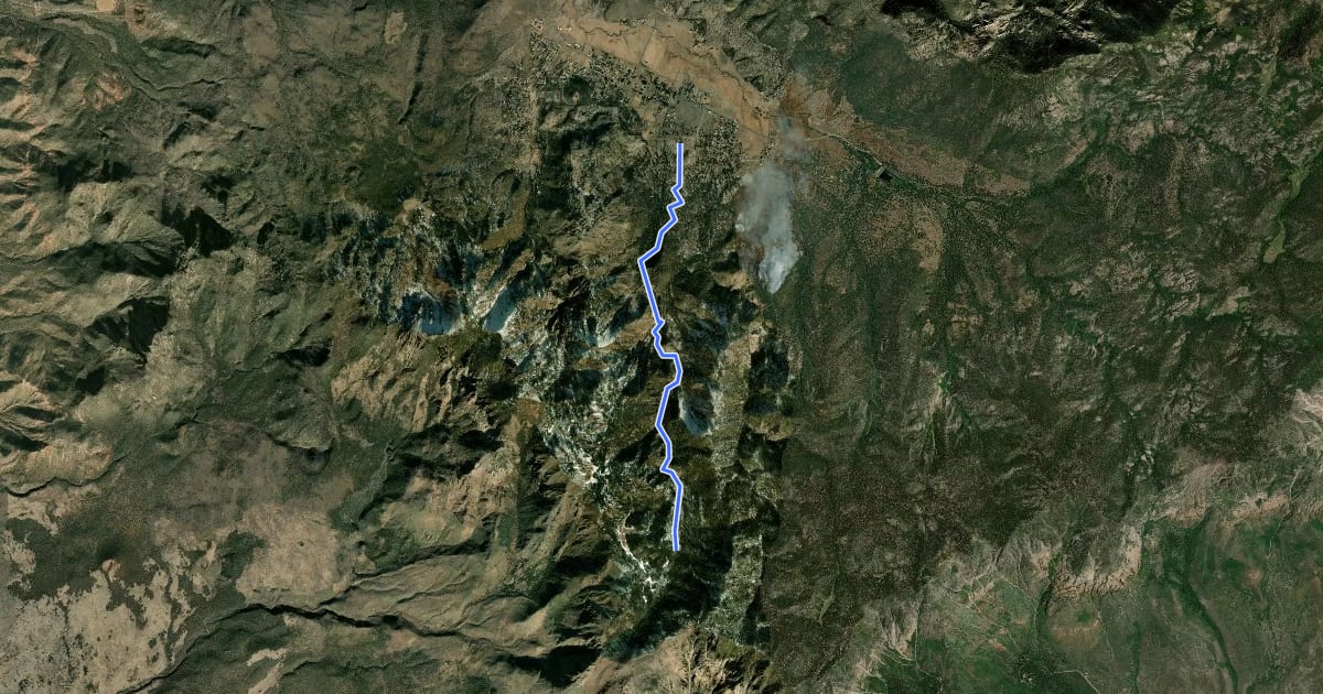 Маршрут Forsyth Trail на спутниковом снимке
