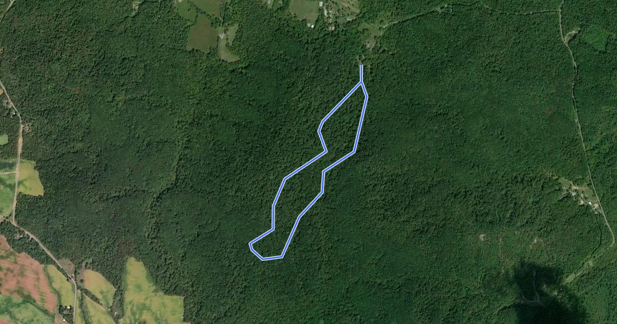 Маршрут Fort Hill Preserve - Deer Trail на спутниковом снимке
