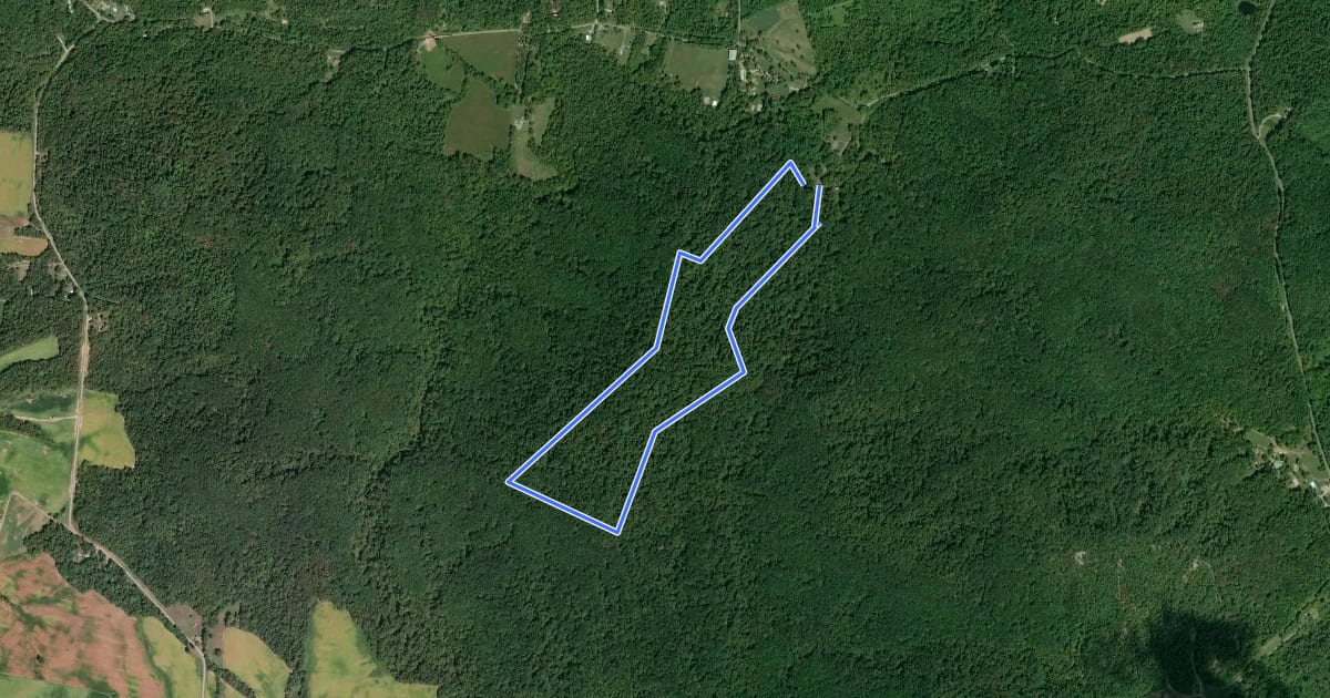 Маршрут Fort Hill Preserve - Fort Trail на спутниковом снимке