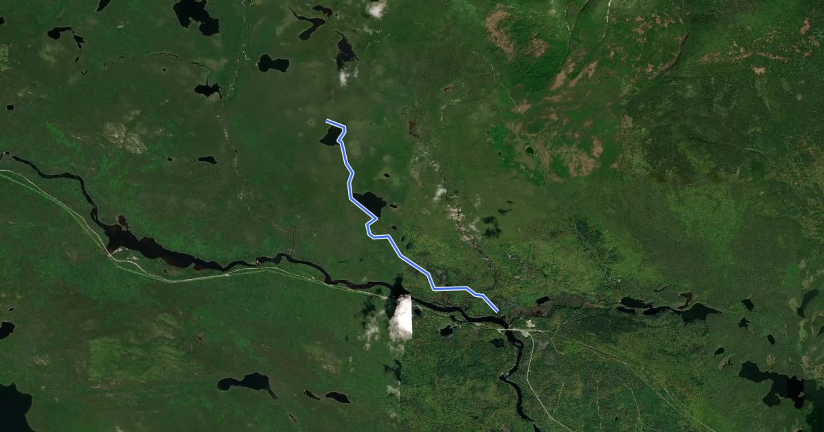 Маршрут Foss and Knowlton Trail на спутниковом снимке