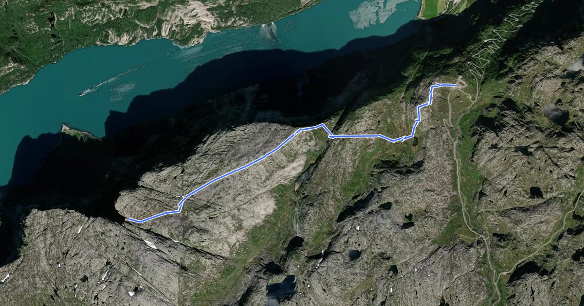 Маршрут Fottur til Kjerag og Kjeragbolten - majesteten i Lysefjorden на спутниковом снимке