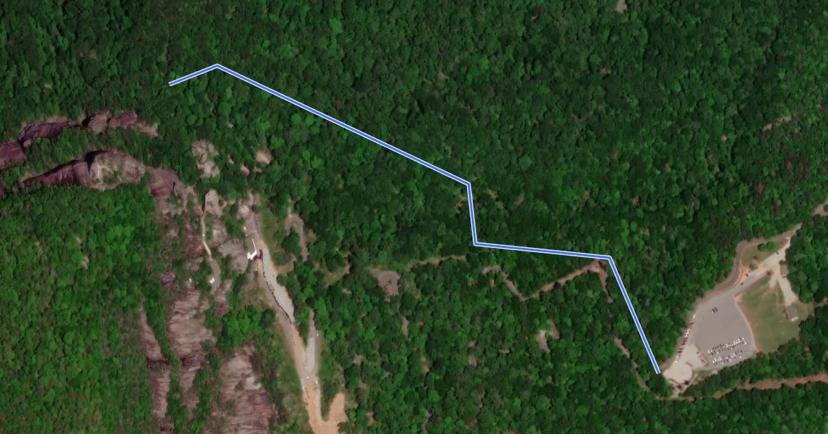 Маршрут Four Seasons Trail на спутниковом снимке