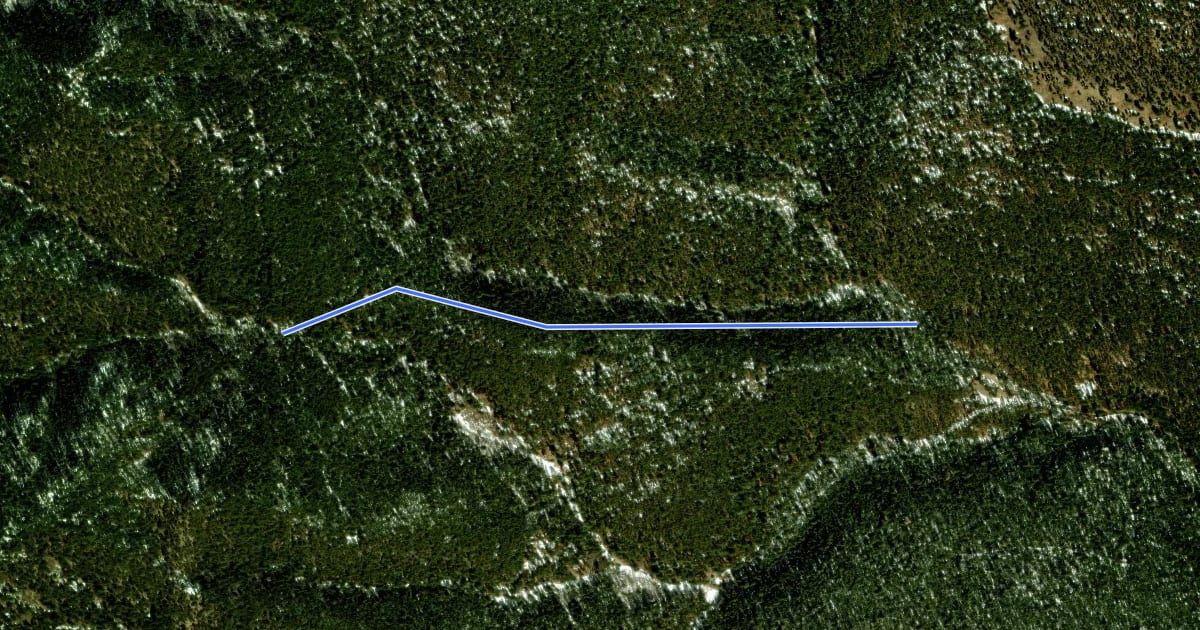 Маршрут Fourth of July (spur) Trail на спутниковом снимке