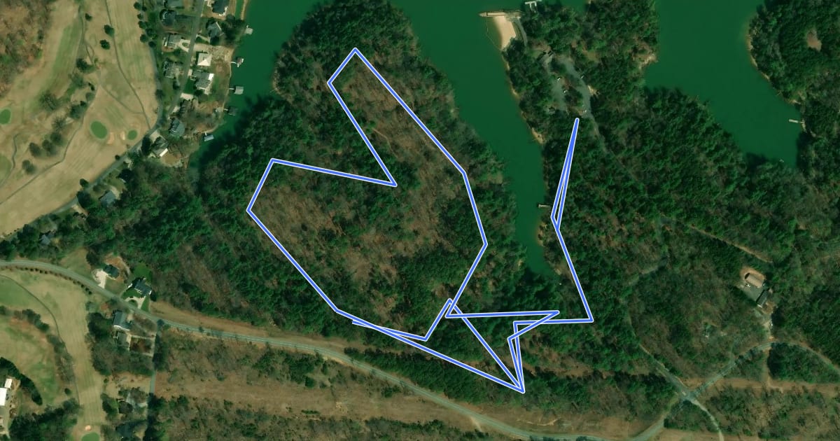Маршрут Fox Den Loop Trail на спутниковом снимке