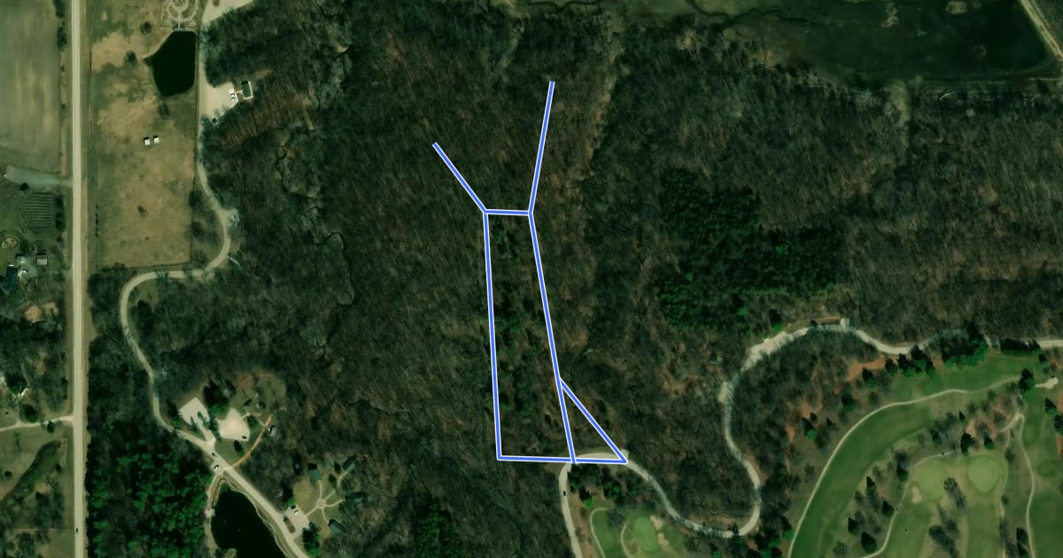 Маршрут Fox Run Trail на спутниковом снимке
