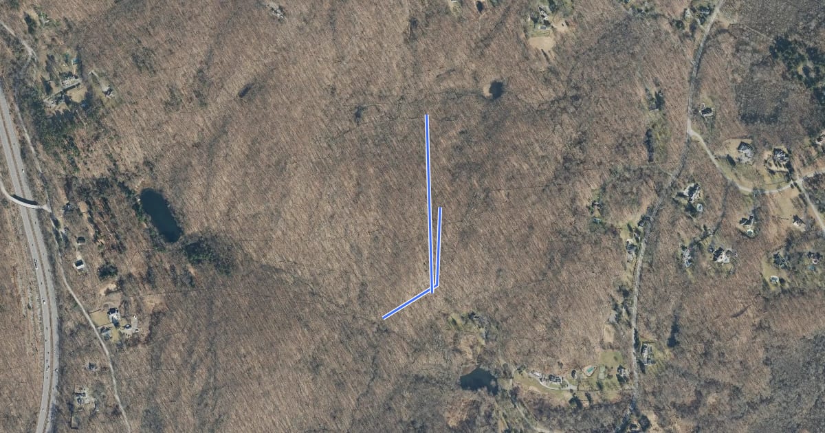 Маршрут Fox Run Trail на спутниковом снимке
