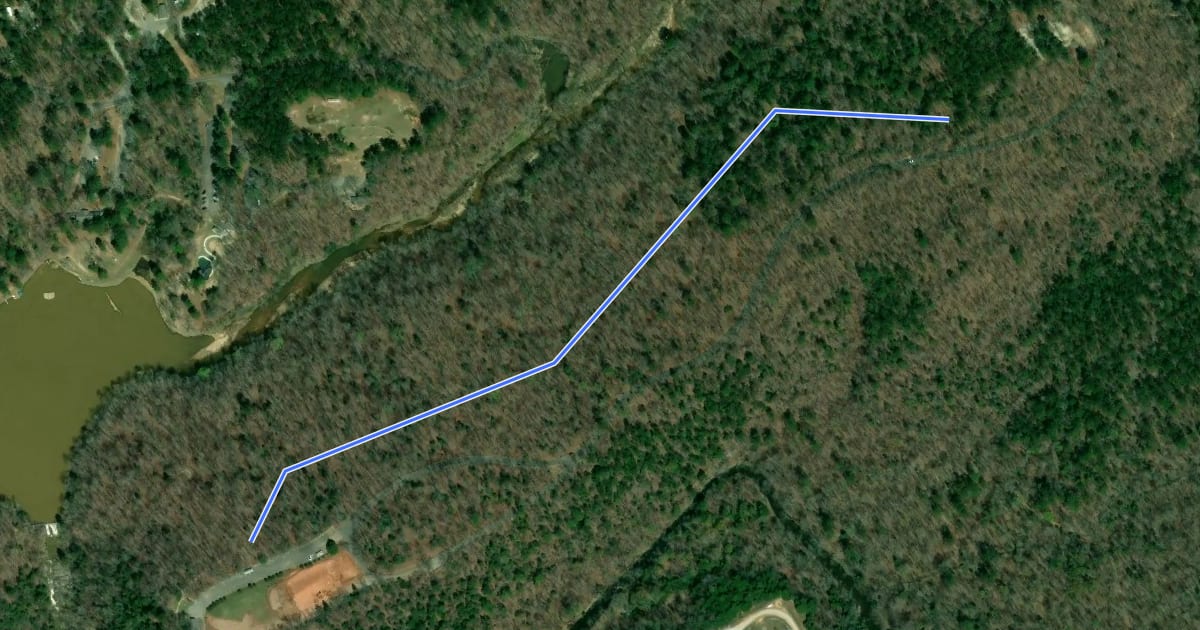 Маршрут Fox Trail на спутниковом снимке