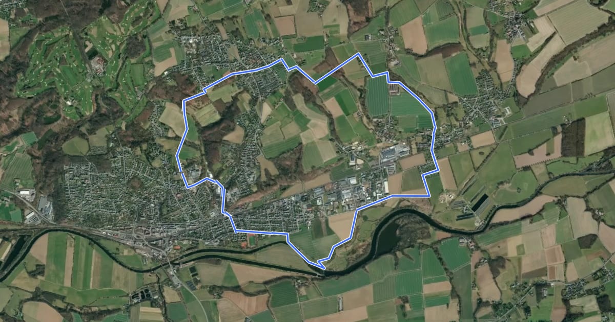 Маршрут Fröndenberg Rundwanderweg A5 на спутниковом снимке