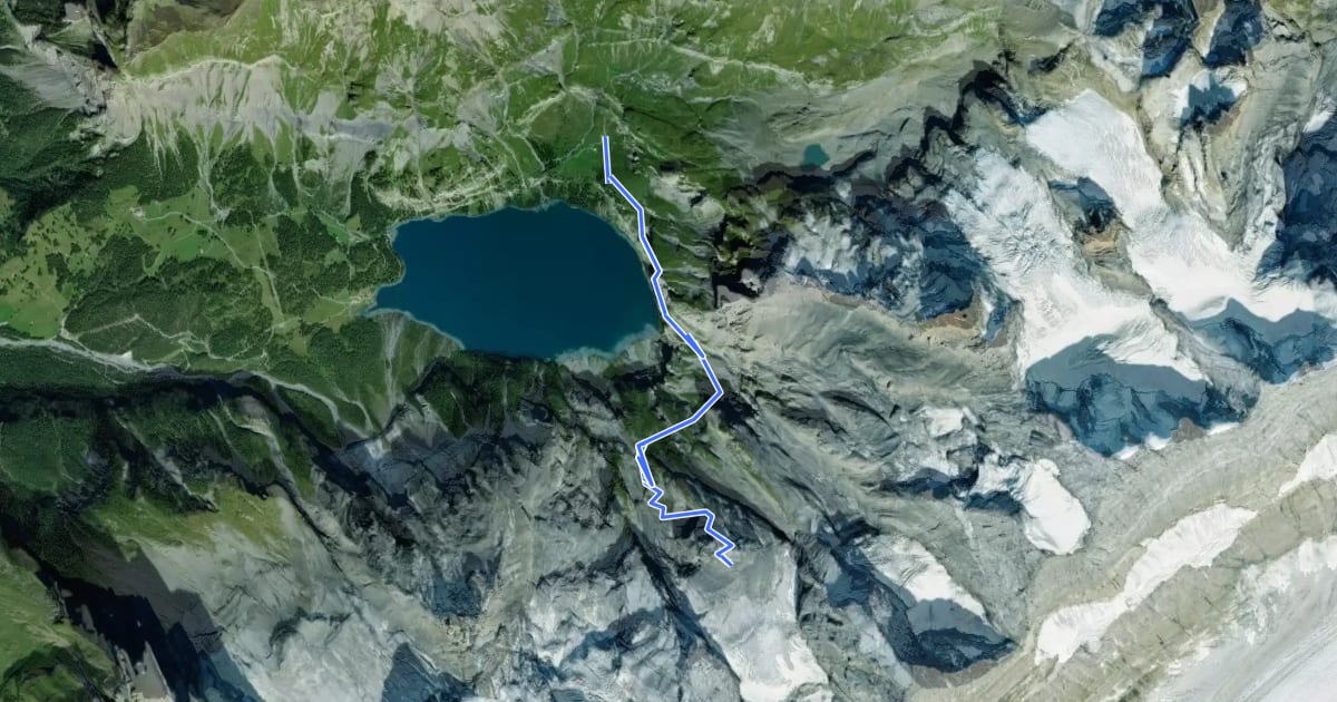 Маршрут Fründenhütte на спутниковом снимке