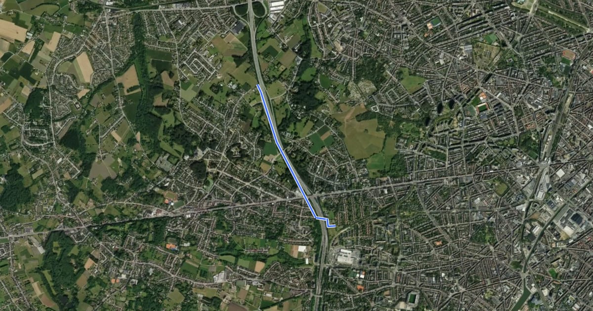 Маршрут FR0 Fietssnelweg Ringroute Brussel на спутниковом снимке