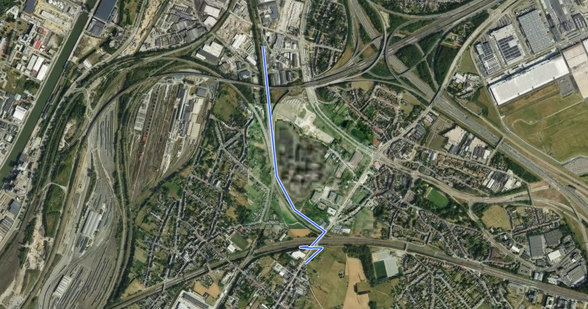 Маршрут FR0 Fietssnelweg Ringroute Brussel (wenslijn Brussels Gewest) на спутниковом снимке