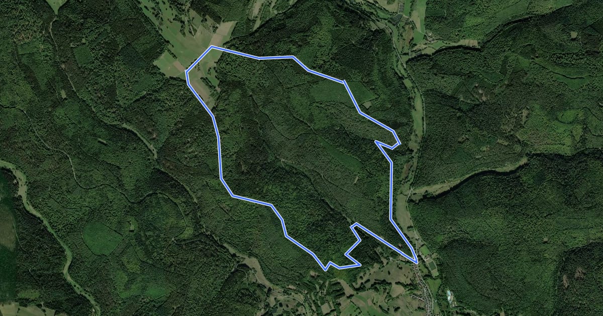 Маршрут Frammersbach Nordic Walking-Runde 5 на спутниковом снимке
