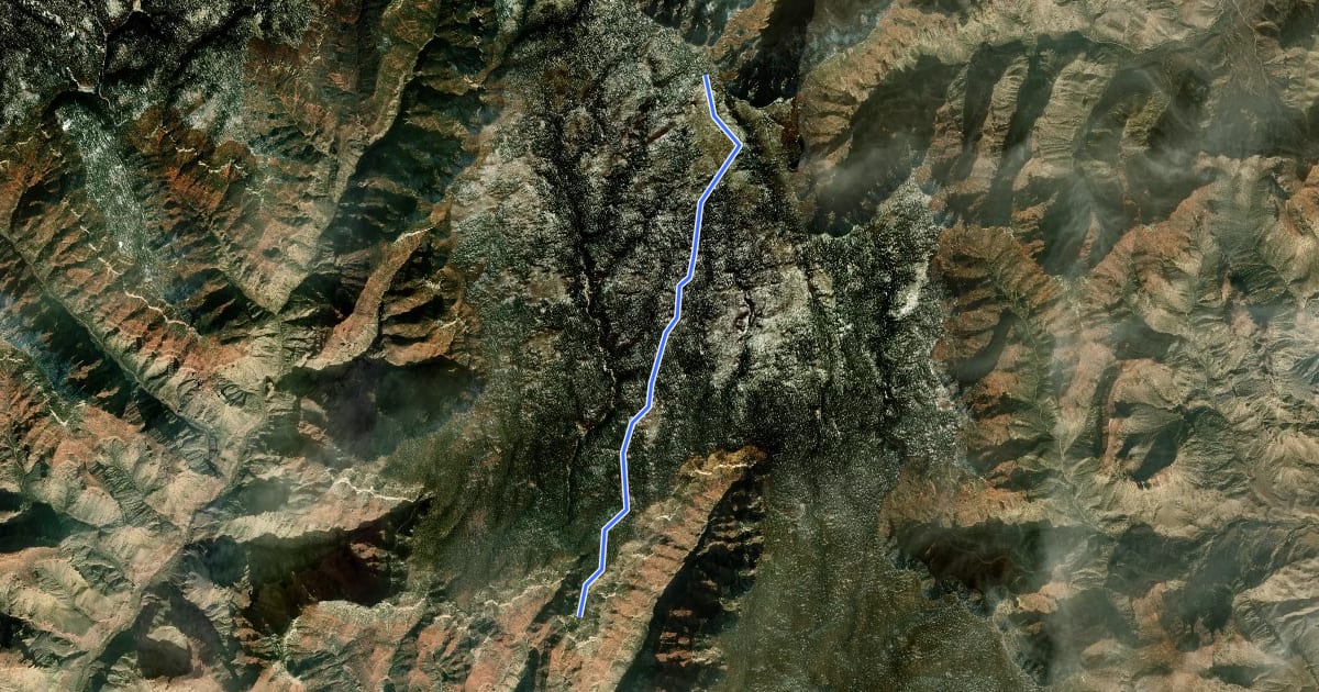 Маршрут Francois Matthes Trail на спутниковом снимке