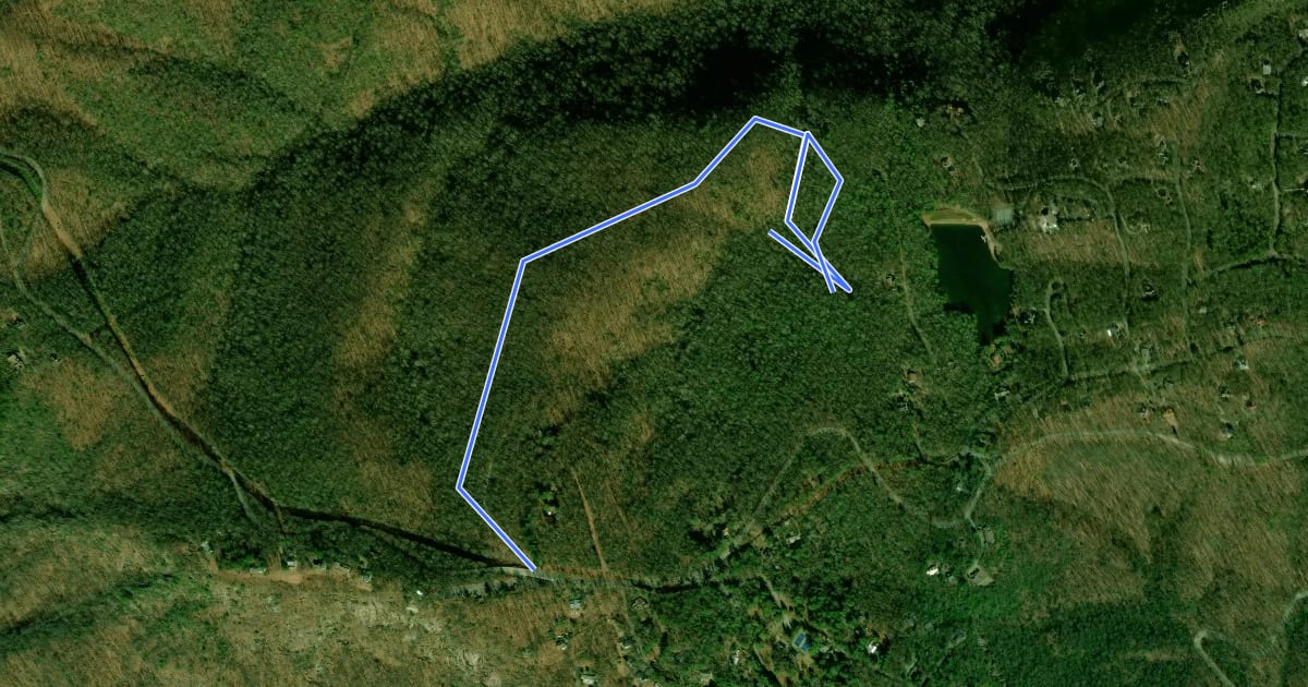 Маршрут Frank Coggins Trail на спутниковом снимке