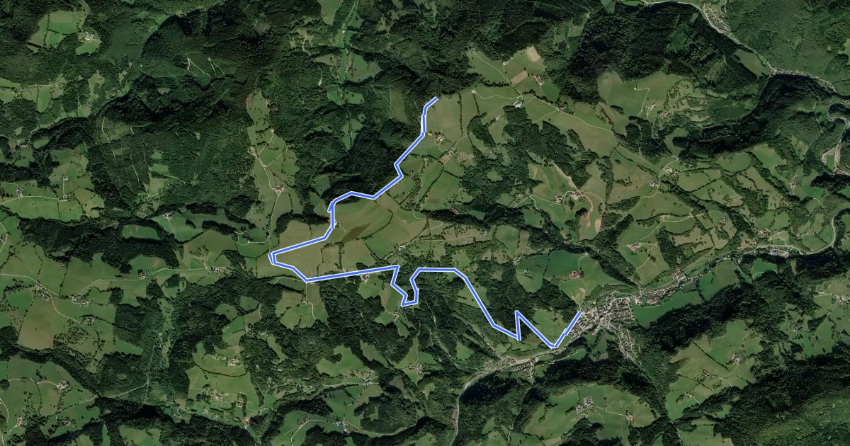 Маршрут Frankenfelsberg - Höhenweg на спутниковом снимке