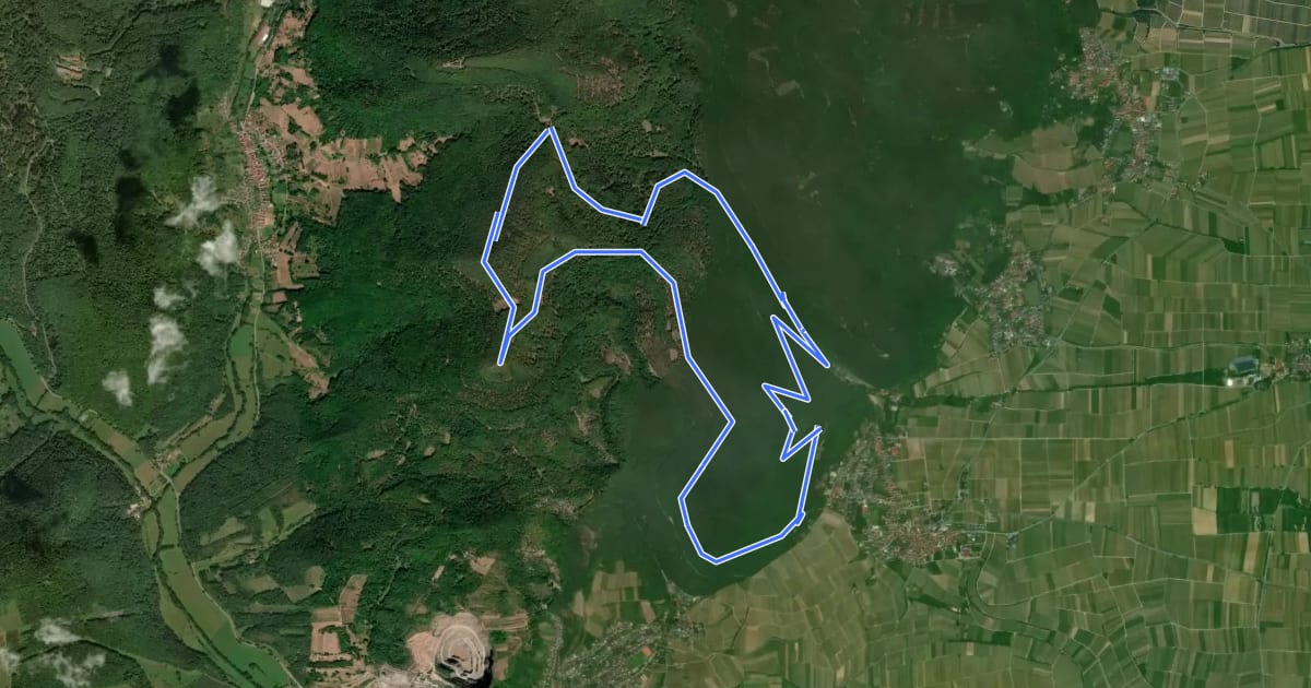 Маршрут Frankweiler Orensberg-Tour на спутниковом снимке