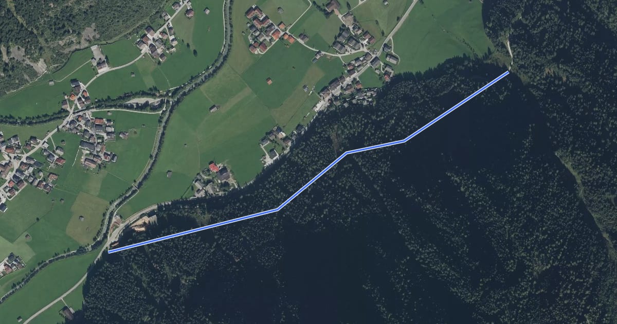 Маршрут Franz-Senn-Weg на спутниковом снимке