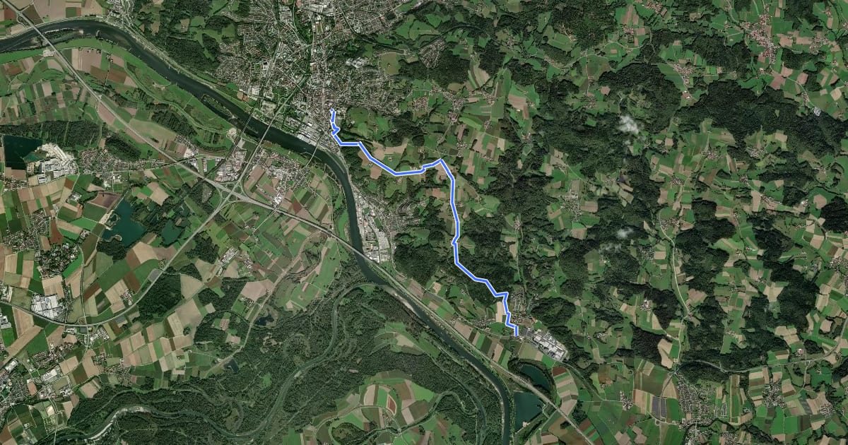 Маршрут Franzosenweg на спутниковом снимке