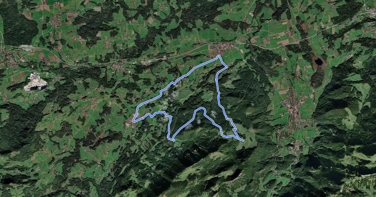 Маршрут Frasdorfer Hütte (Variante) на спутниковом снимке