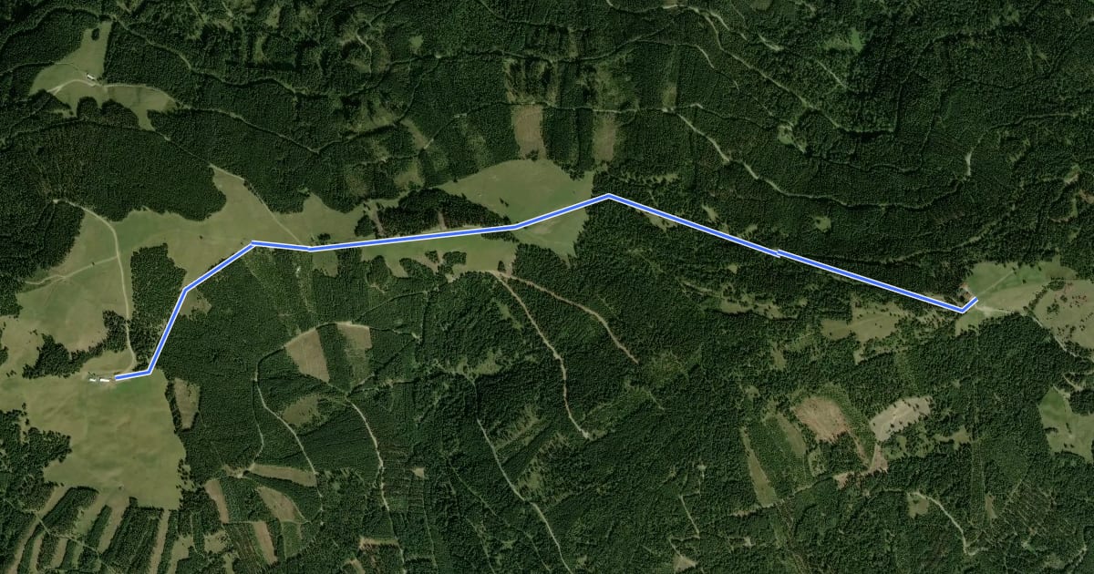 Маршрут Frauen Alm Route на спутниковом снимке