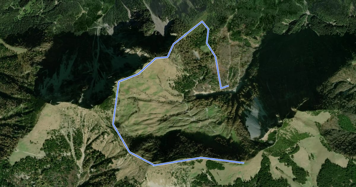 Маршрут Frauenkogel на спутниковом снимке