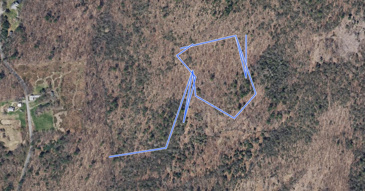 Маршрут Fred Feibel Trail на спутниковом снимке