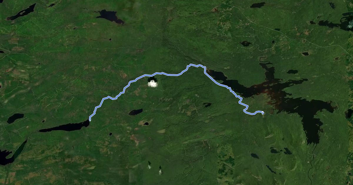 Маршрут Freezeout Trail на спутниковом снимке
