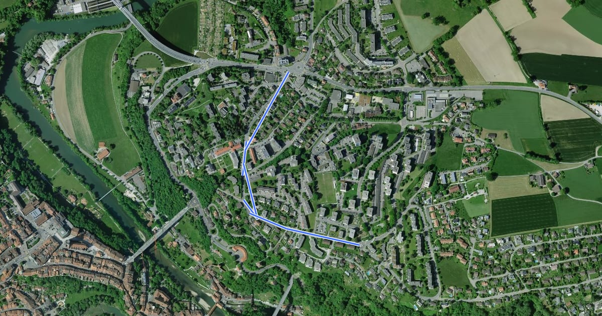 Маршрут Freiburg St. Barthelemy - Schönberg на спутниковом снимке