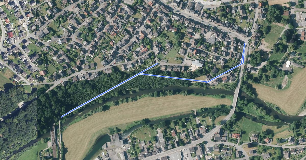 Маршрут Freienohl Rundweg A5 на спутниковом снимке