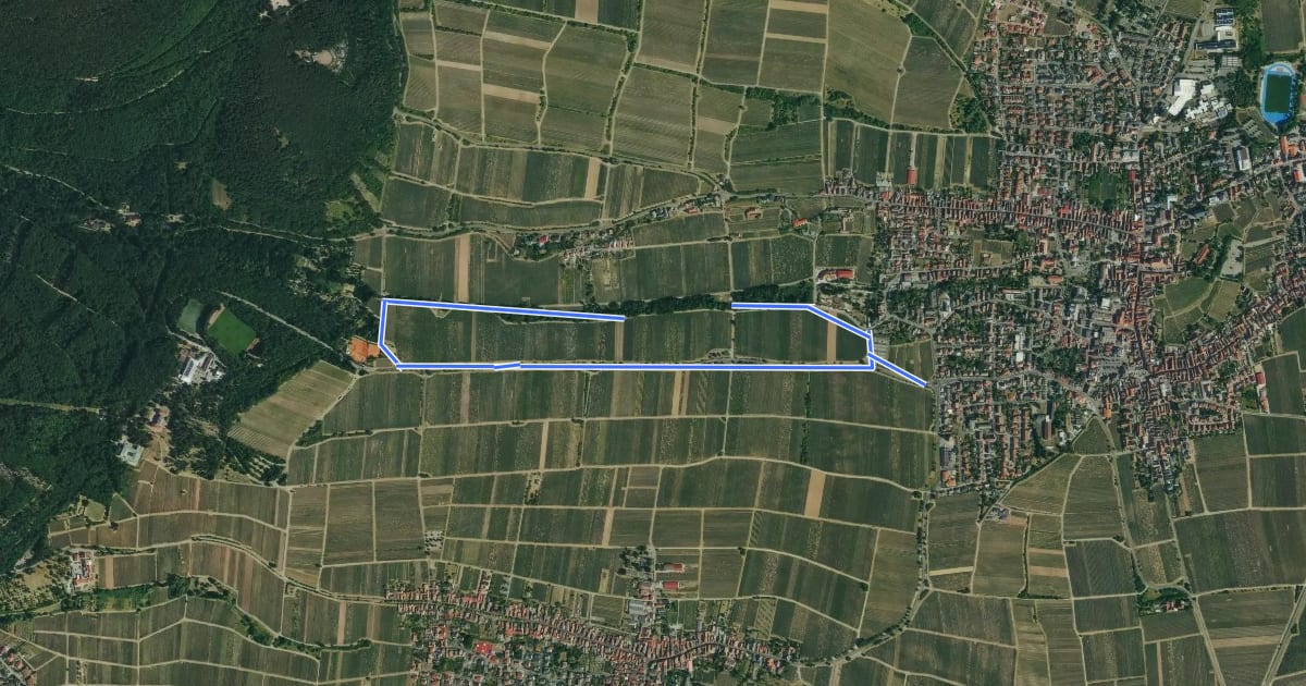 Маршрут Freilichtmuseum "Der historische Weinlehrpfad" на спутниковом снимке