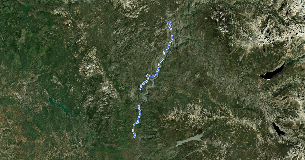 Маршрут French Trail на спутниковом снимке