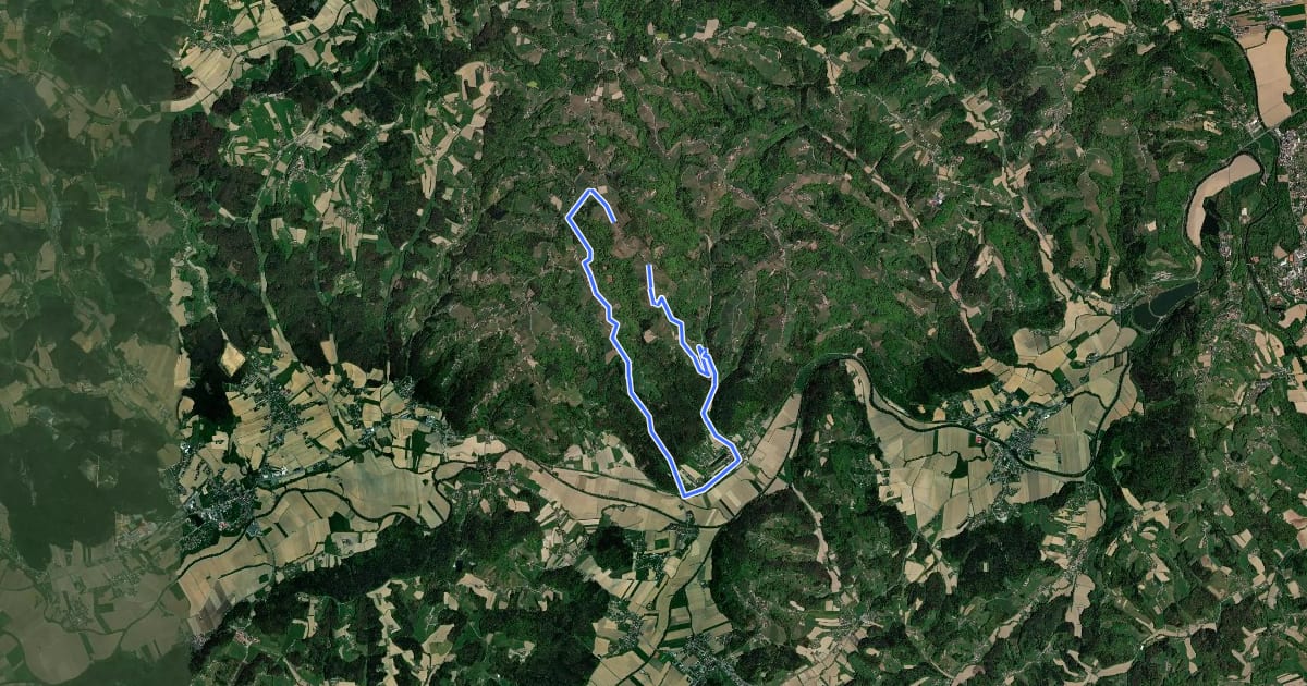 Маршрут Fresing - Demmerkogel Runde на спутниковом снимке