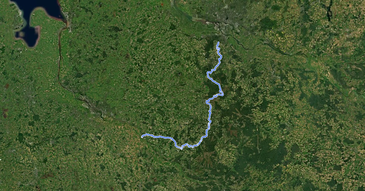 Маршрут Freudenthalweg на спутниковом снимке