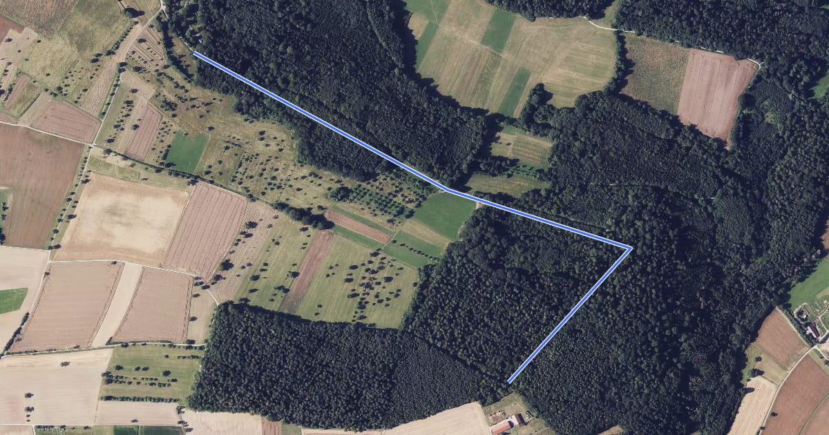 Маршрут Friedhof Steinegg - Volkerthütte на спутниковом снимке