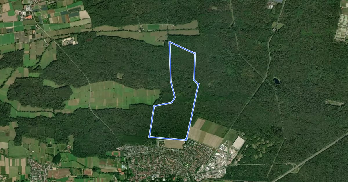 Маршрут Friedrichsbühl Rundwanderweg на спутниковом снимке