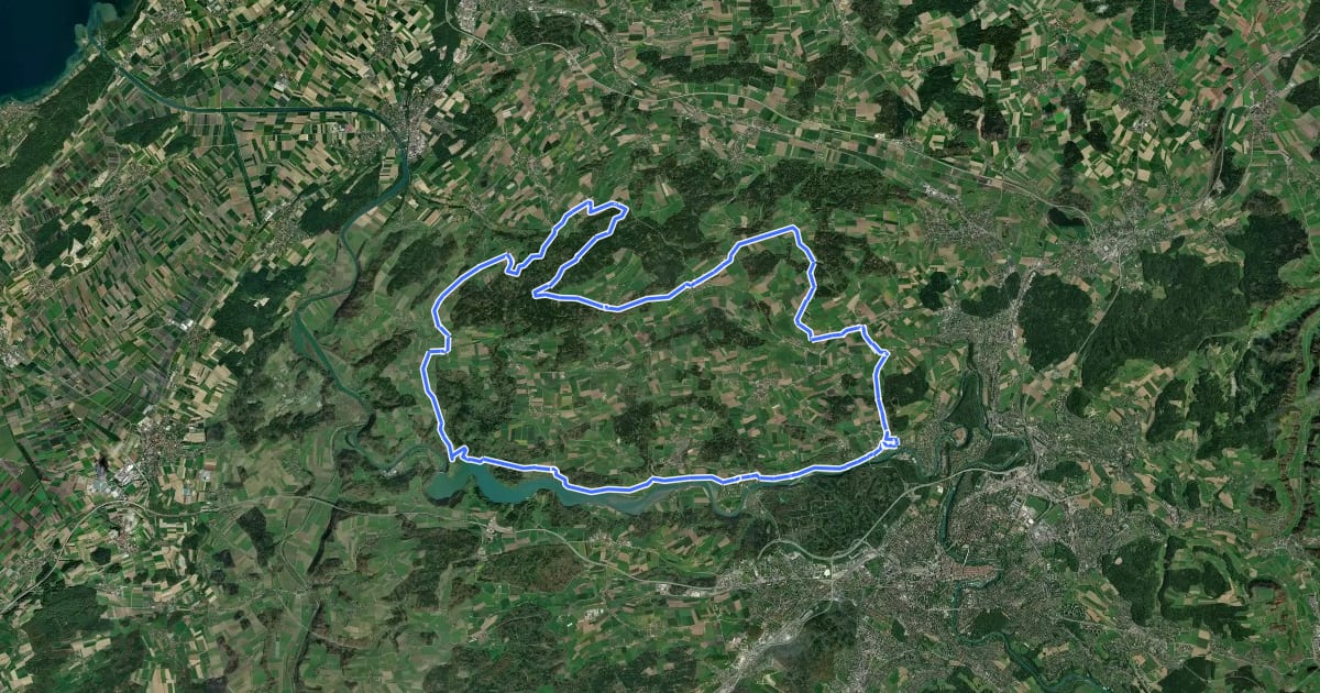 Маршрут Frienisberg Fernsichtroute на спутниковом снимке