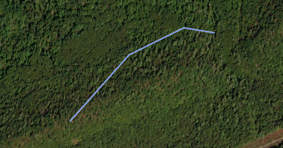 Маршрут Frog Hollow Trail на спутниковом снимке