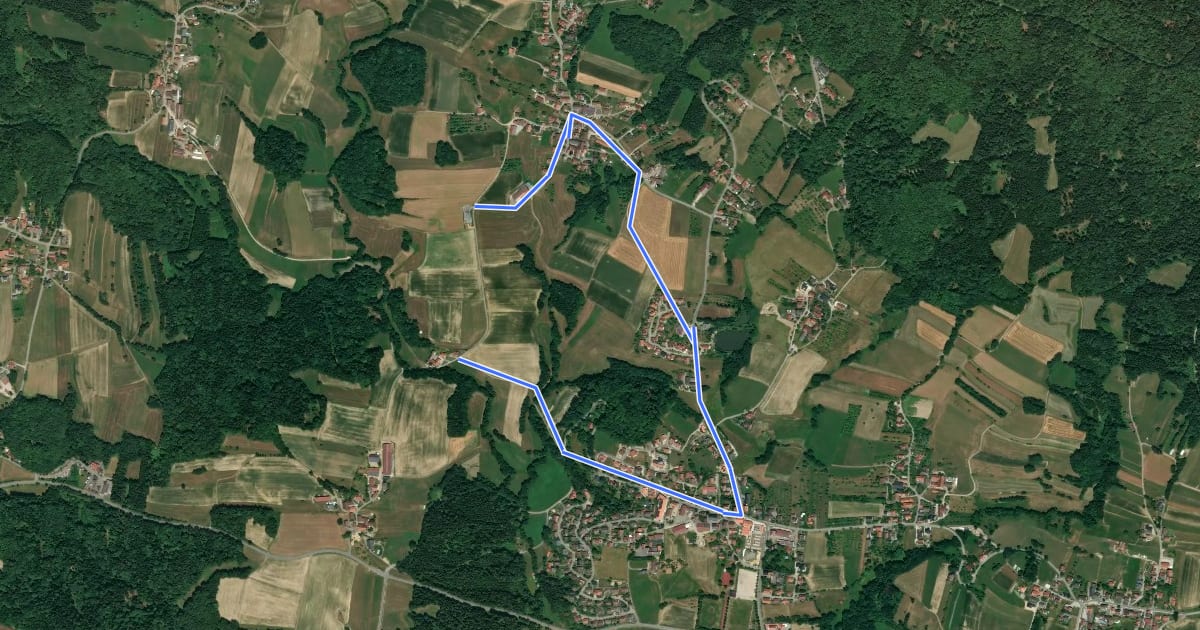 Маршрут Frohnmühlweg на спутниковом снимке