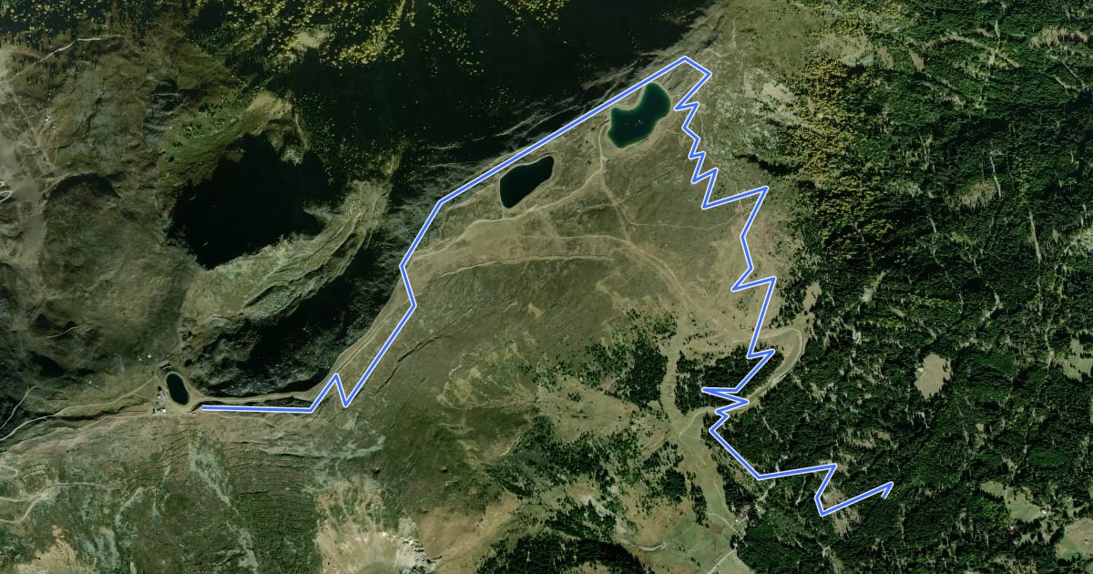 Маршрут Frommestrail на спутниковом снимке