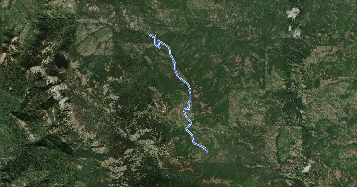 Маршрут Frost Mountain Trail на спутниковом снимке