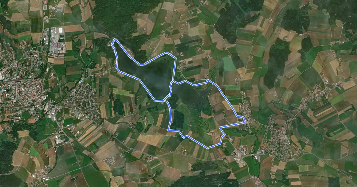 Маршрут Fu02 Drachensee-Rundweg на спутниковом снимке