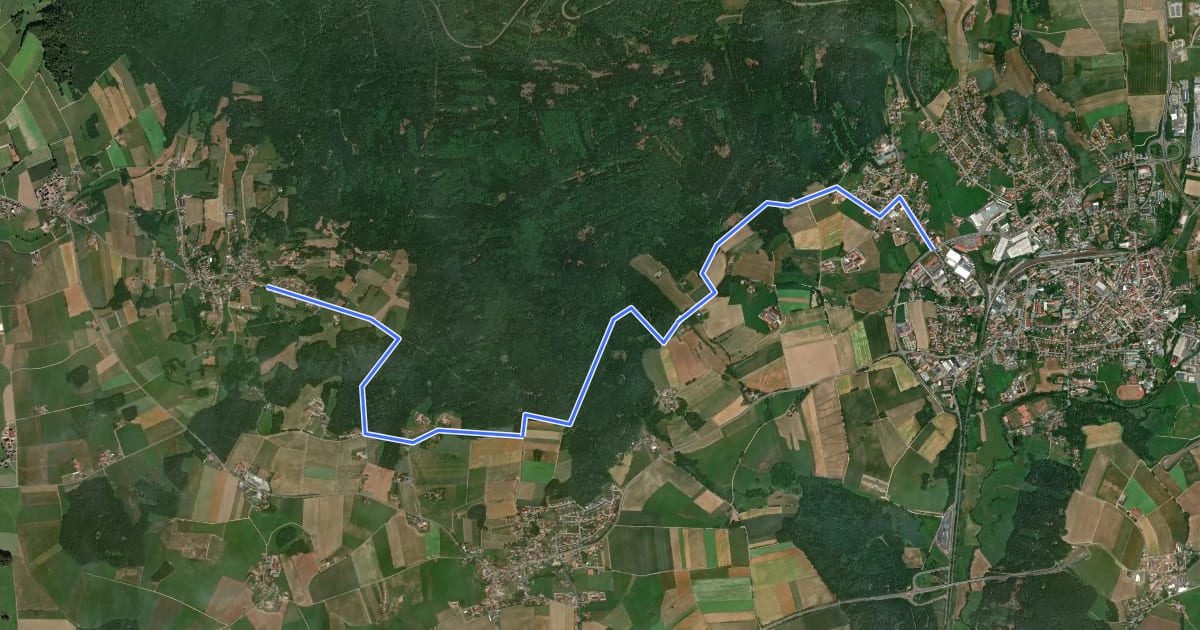 Маршрут Fu06 Lixenrieder Weg на спутниковом снимке