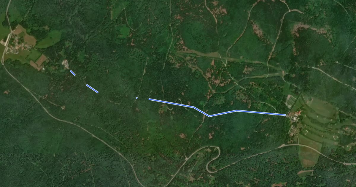 Маршрут Fu41 »Gibachtweg« (Furth im Wald) на спутниковом снимке