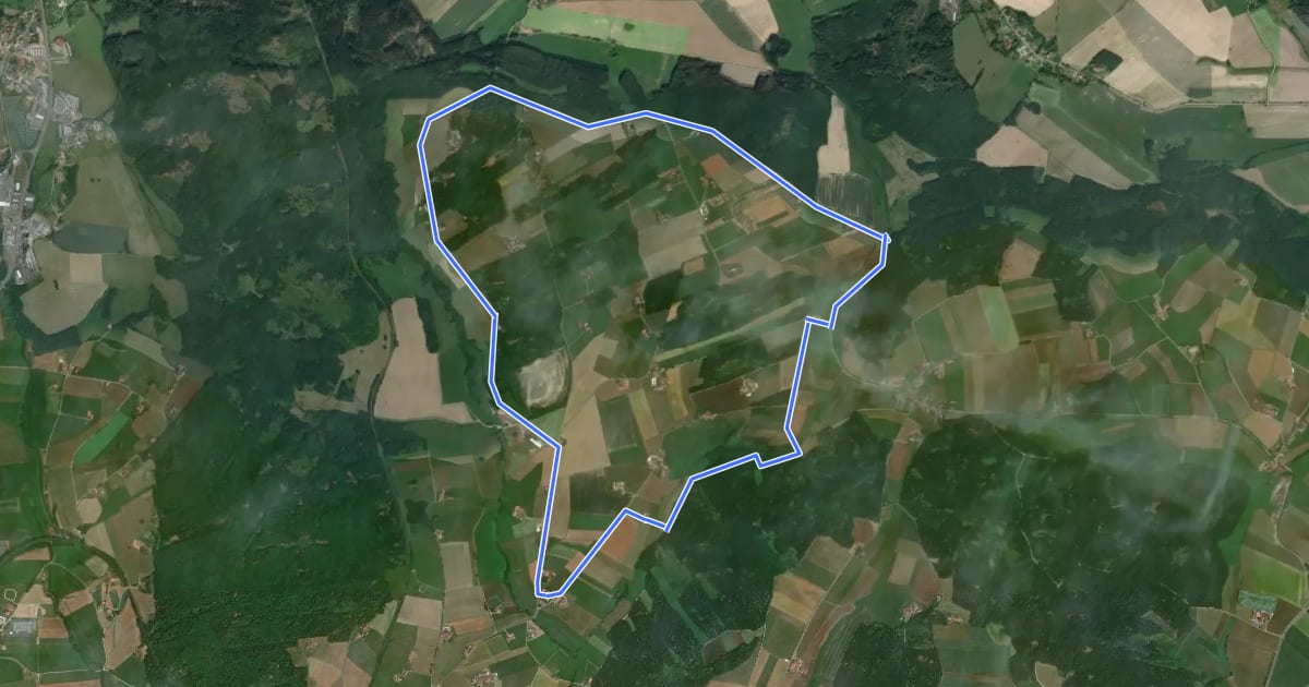 Маршрут Fu61 (Daberger Rundweg) на спутниковом снимке