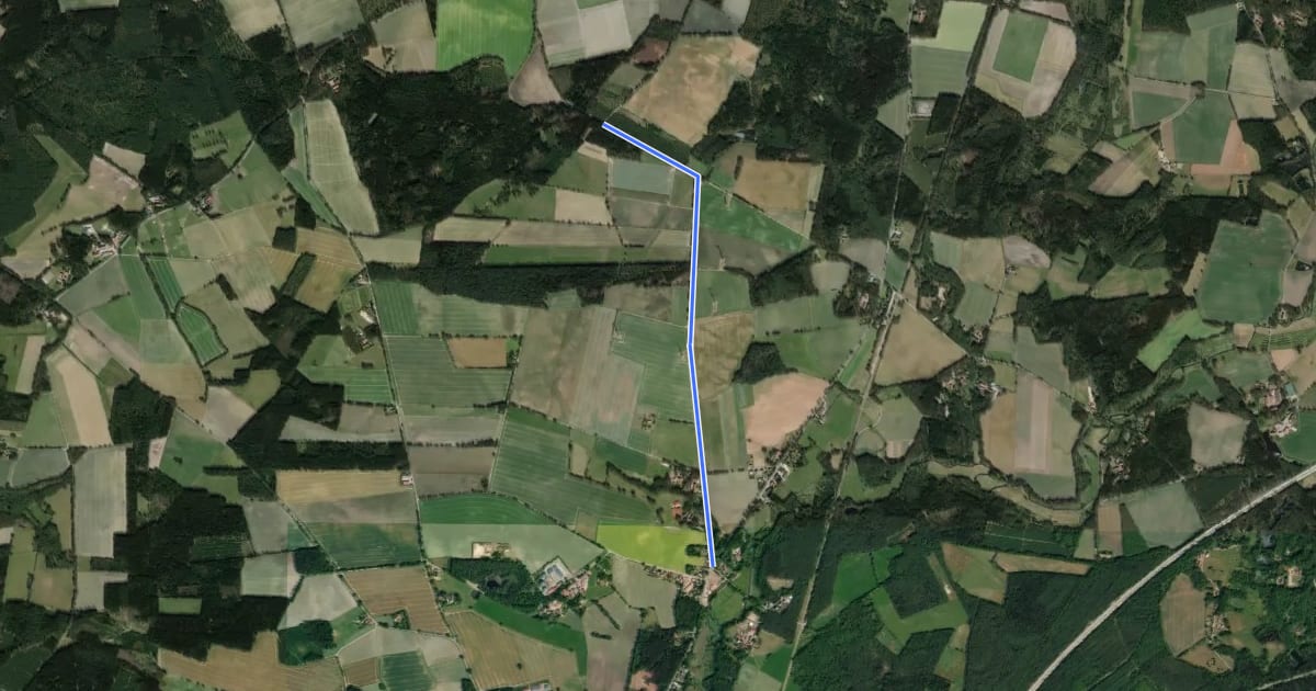 Маршрут Fuchs Route Reitweg на спутниковом снимке