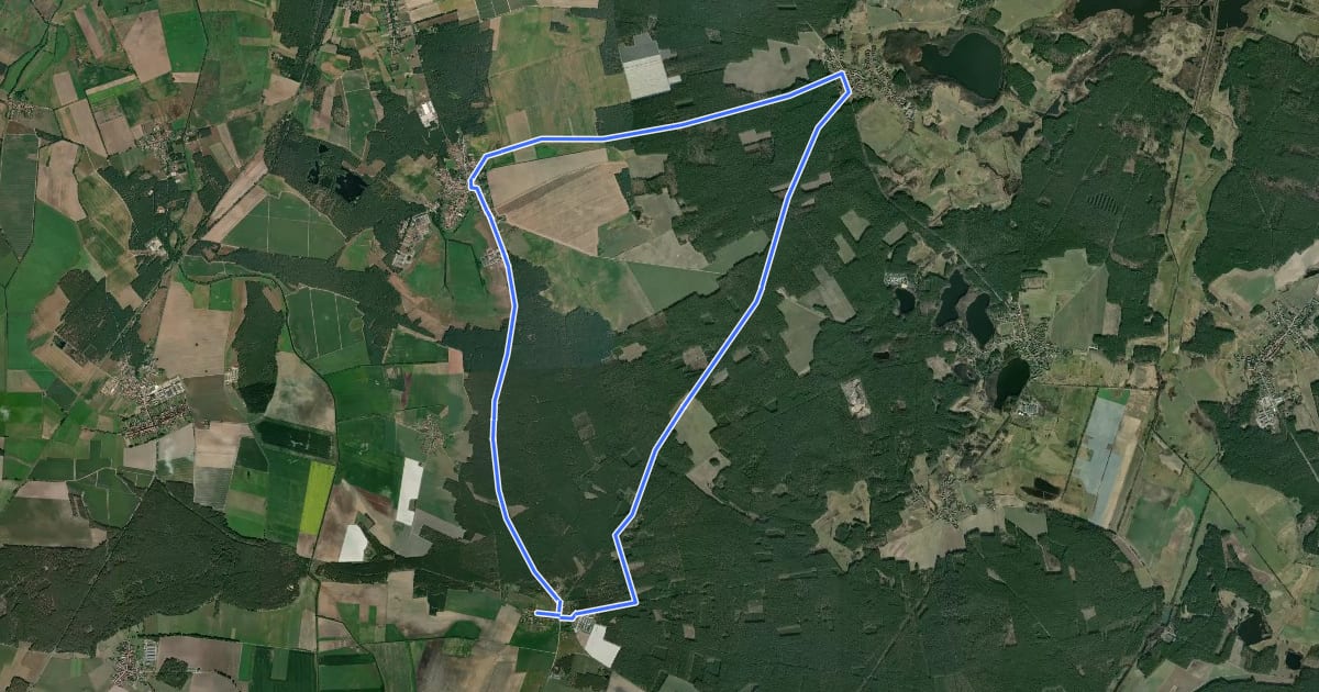 Маршрут Fuchsbergweg на спутниковом снимке